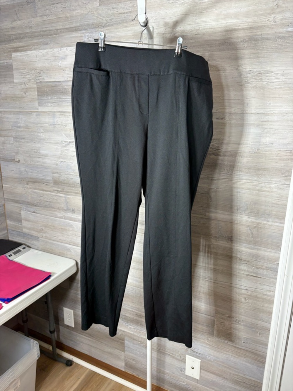 Lane Bryant Black Pull-On Straight Leg Trousers 1904